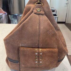 Patricia Nash Burnished Suede Sling Backpack
